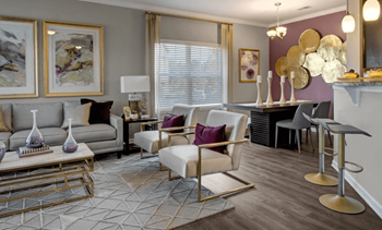 Luxurious Living Room at York Woods at Lake Murray Apartment Homes, Columbia
